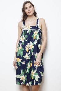 Fazia Cotton Lawn Grand Daisy Wide Strap Nightdress